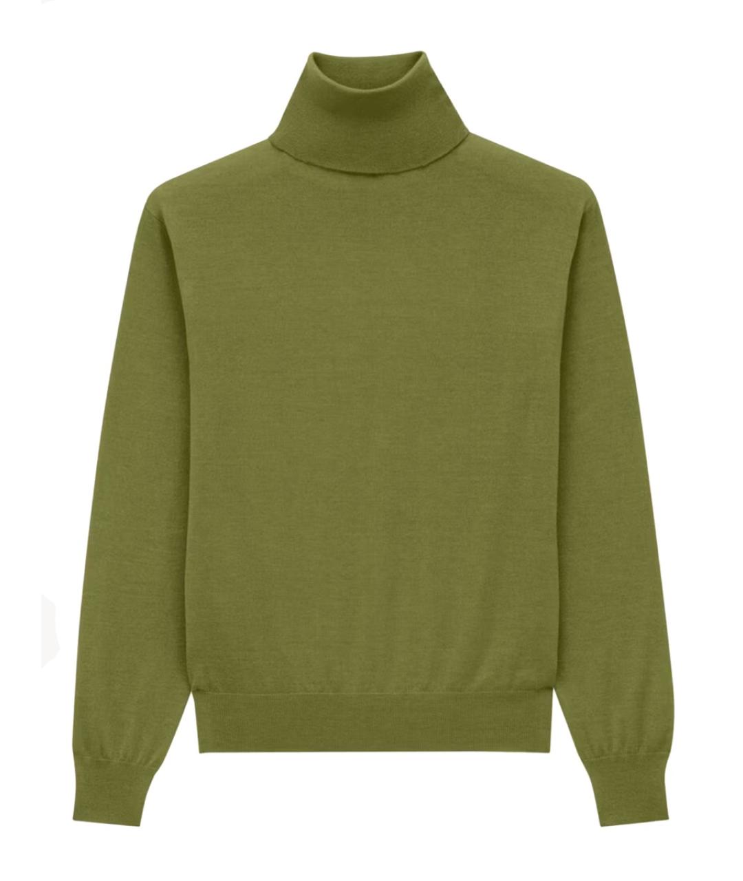 SAINT LAURENT Зеленый кашемировый джемпер / свитер, фото 1