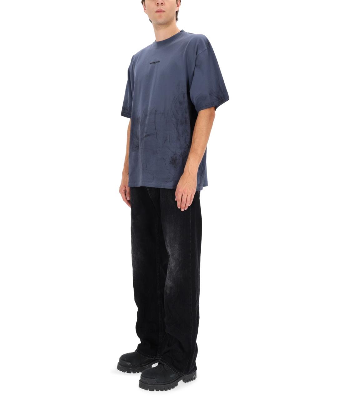 BALENCIAGA Черные хлопковые прямые джинсы, фото 2