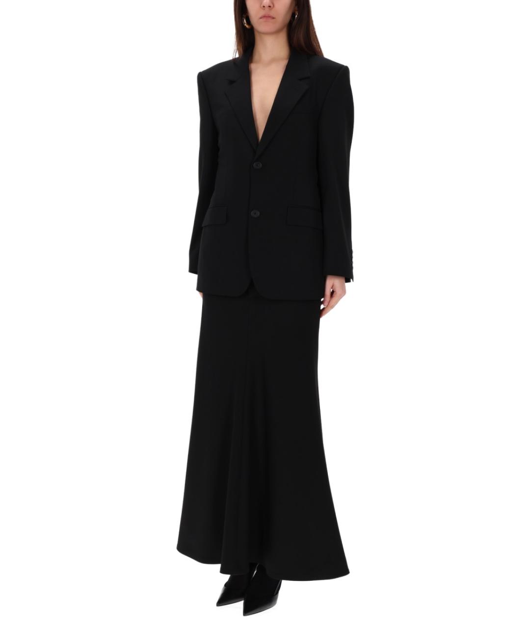 BALENCIAGA Черный шерстяной жакет/пиджак, фото 3