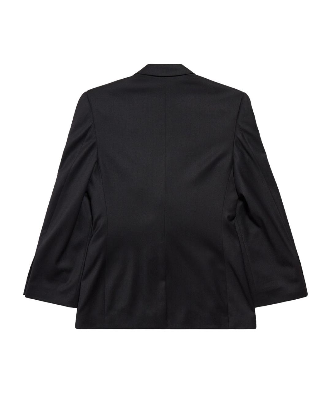 BALENCIAGA Черный шерстяной жакет/пиджак, фото 2