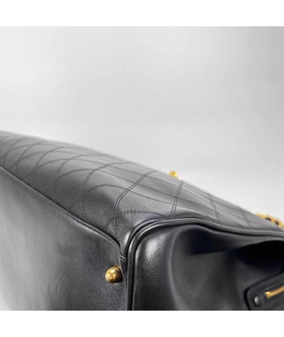 CHANEL Черная кожаная сумка через плечо, фото 5