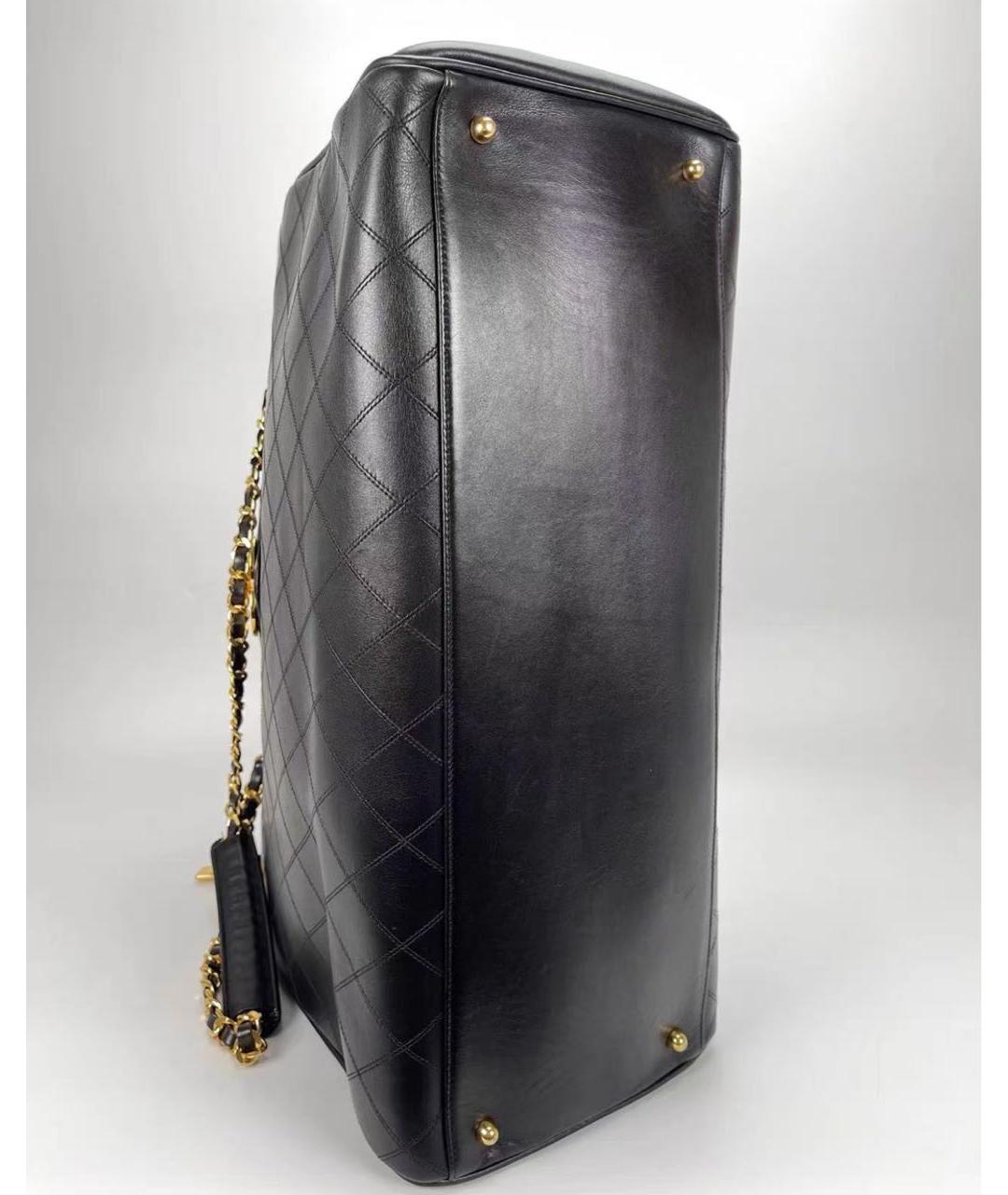 CHANEL Черная кожаная сумка через плечо, фото 6
