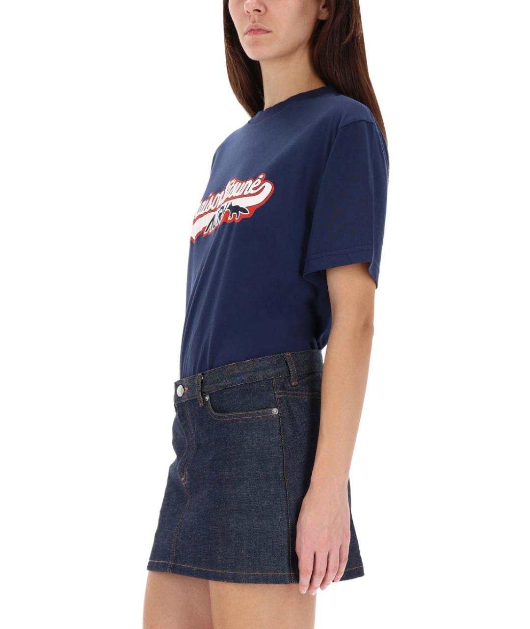 AUTRY Синяя хлопковая футболка, фото 7