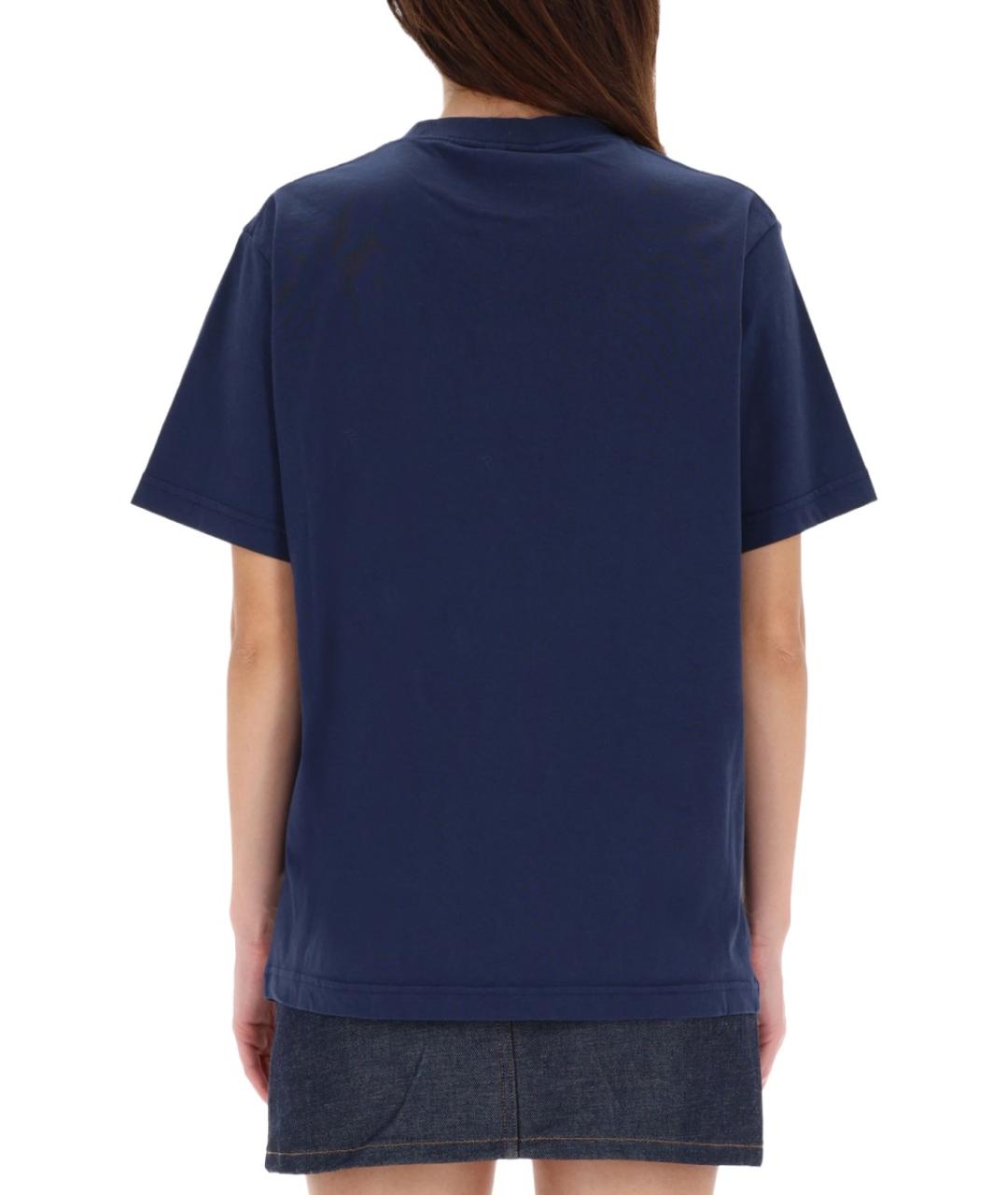 AUTRY Синяя хлопковая футболка, фото 5