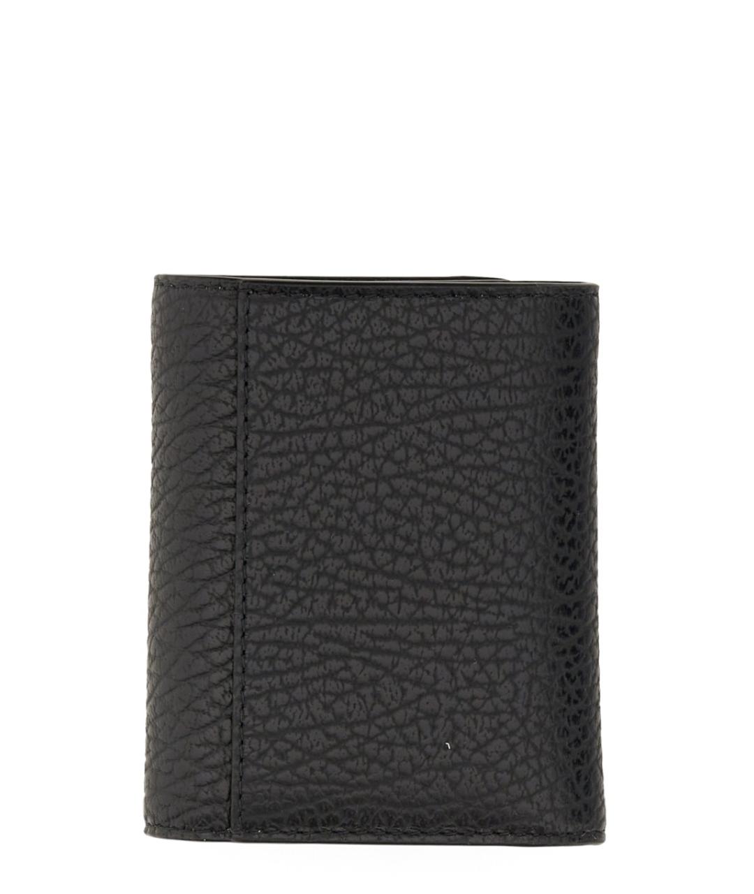 MAISON MARGIELA Черный кожаный кошелек, фото 3