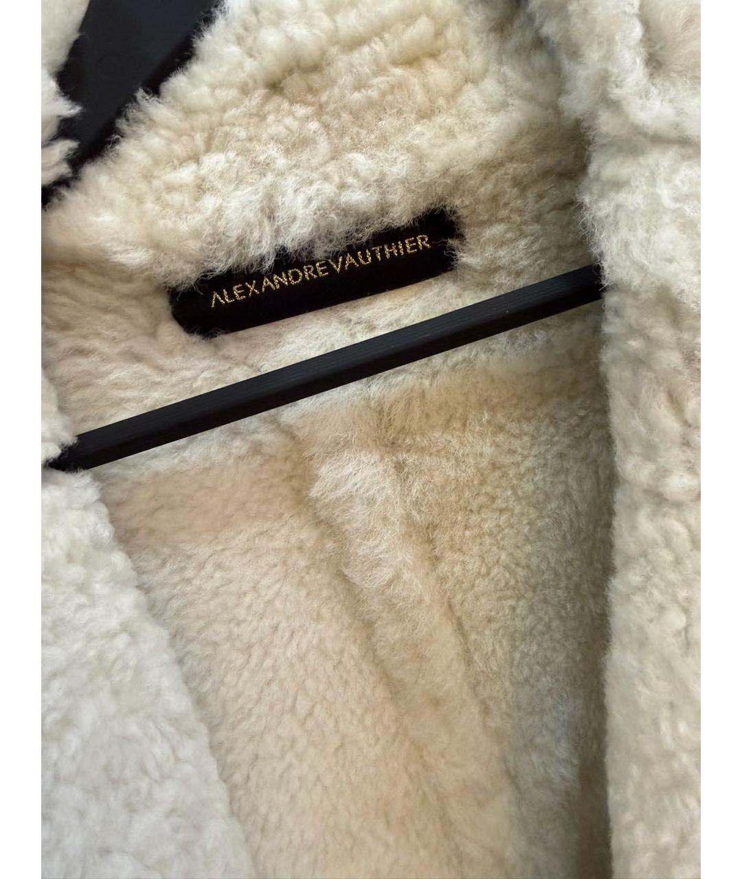 ALEXANDRE VAUTHIER Зеленая кожаная дубленка, фото 3