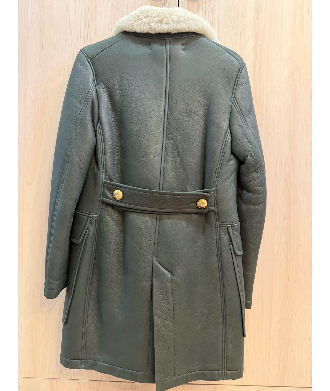 ALEXANDRE VAUTHIER Зеленая кожаная дубленка, фото 2