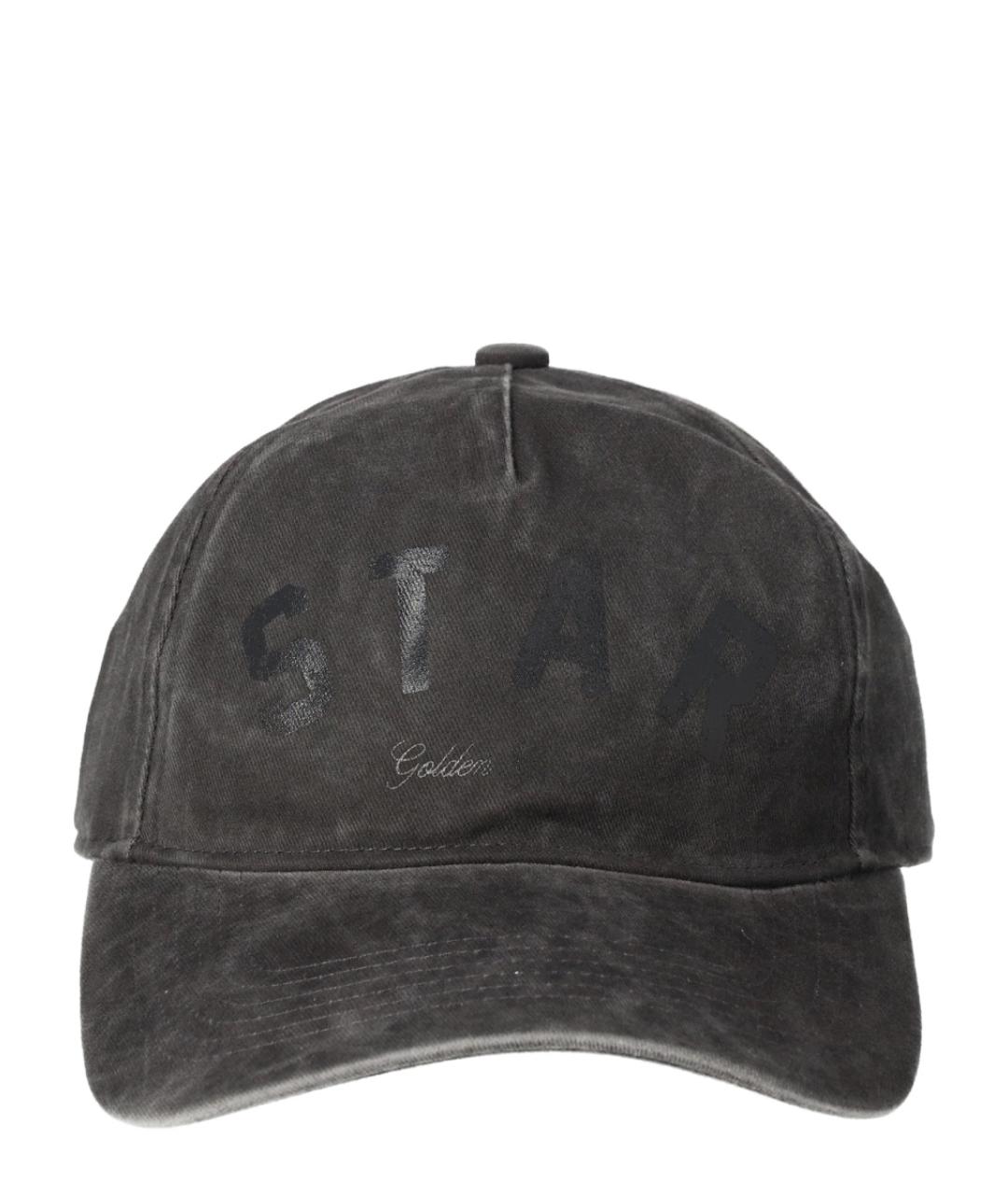 GOLDEN GOOSE DELUXE BRAND Черная хлопковая кепка/бейсболка, фото 1