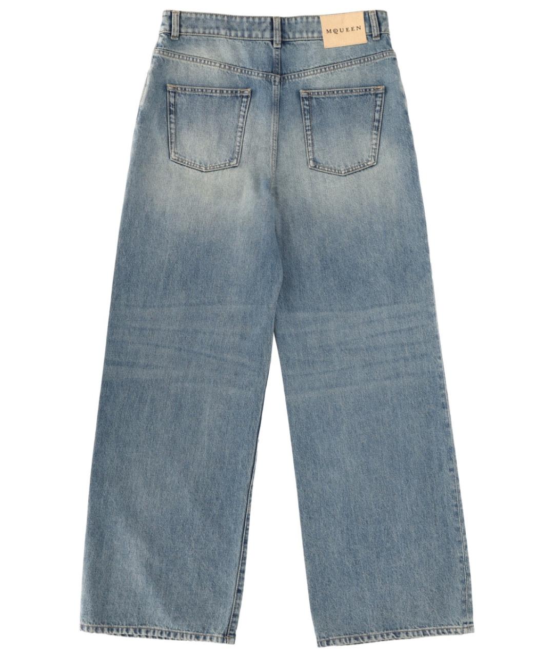 ALEXANDER MCQUEEN Голубые прямые джинсы, фото 2