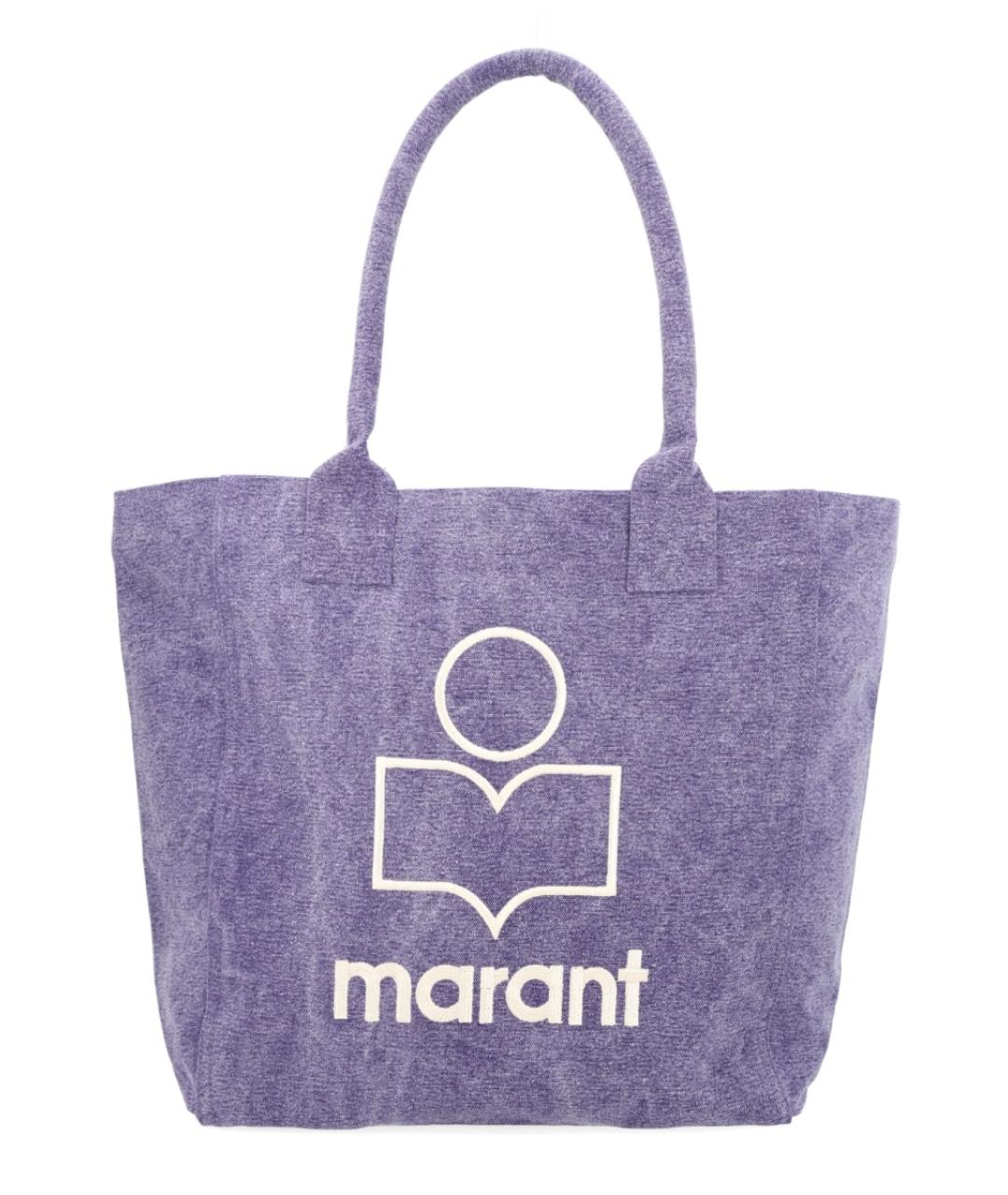 ISABEL MARANT Фиолетовая тканевая сумка тоут, фото 1