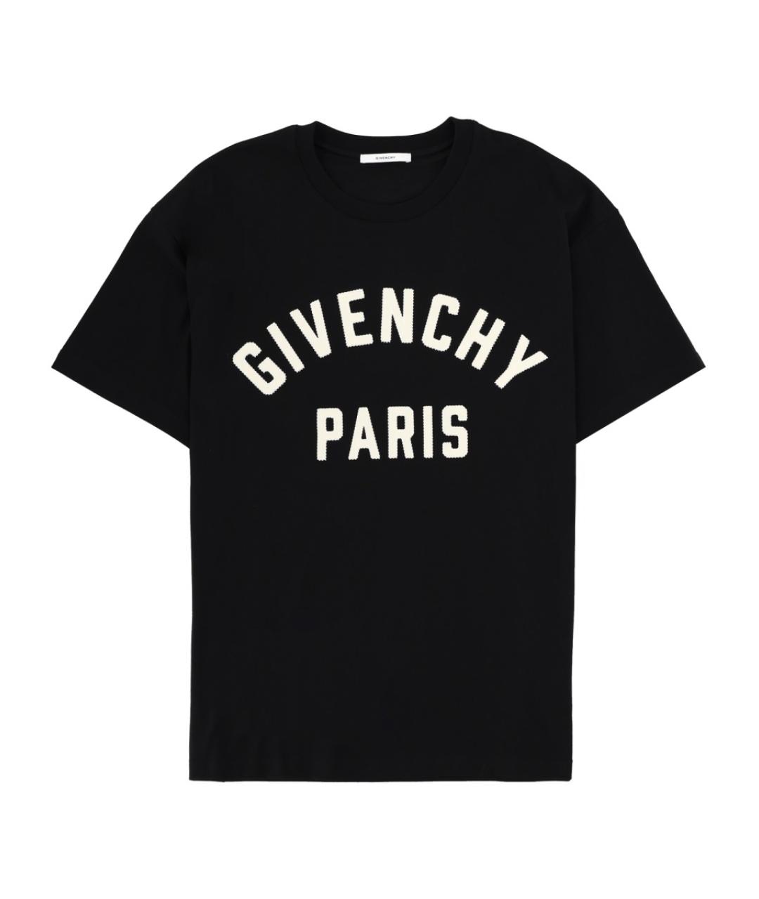 GIVENCHY Черная хлопковая футболка, фото 1