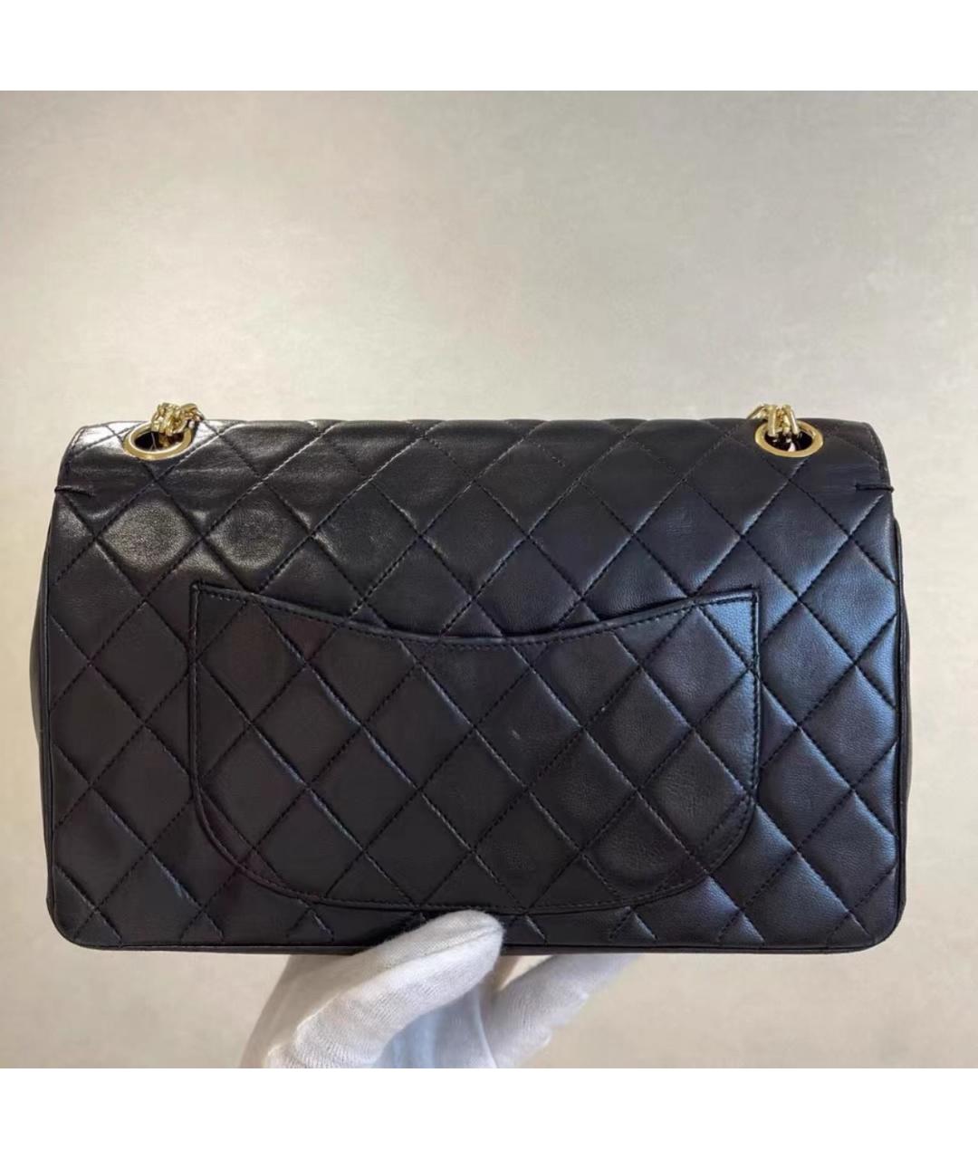 CHANEL Черная кожаная сумка через плечо, фото 7
