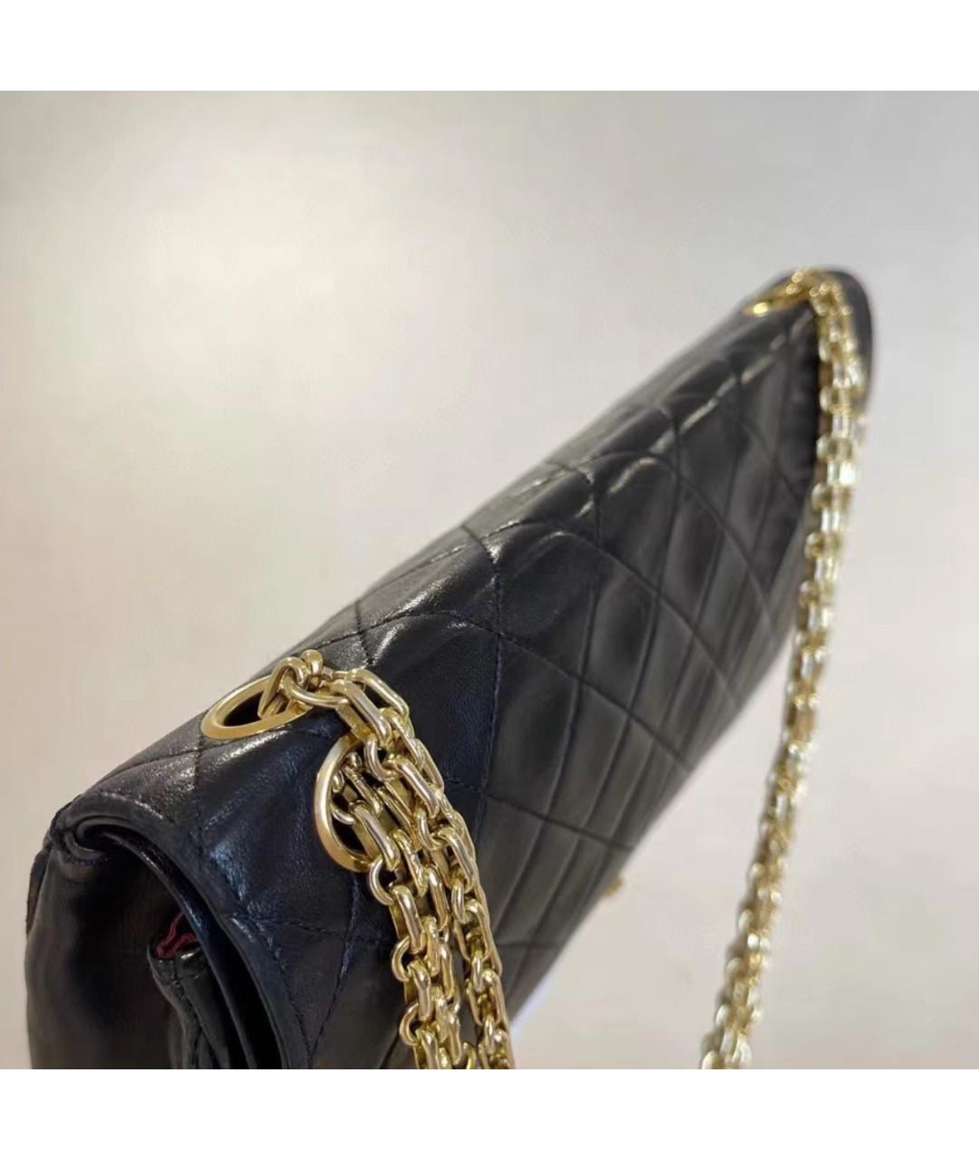 CHANEL Черная кожаная сумка через плечо, фото 4