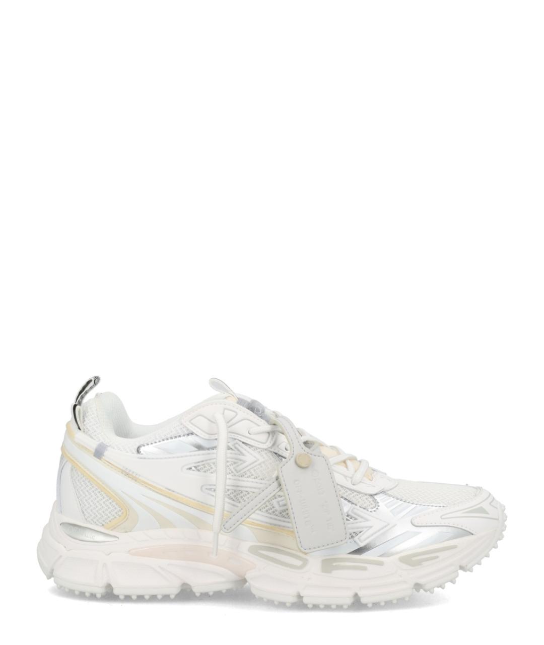 OFF-WHITE Белые текстильные низкие кроссовки / кеды, фото 1