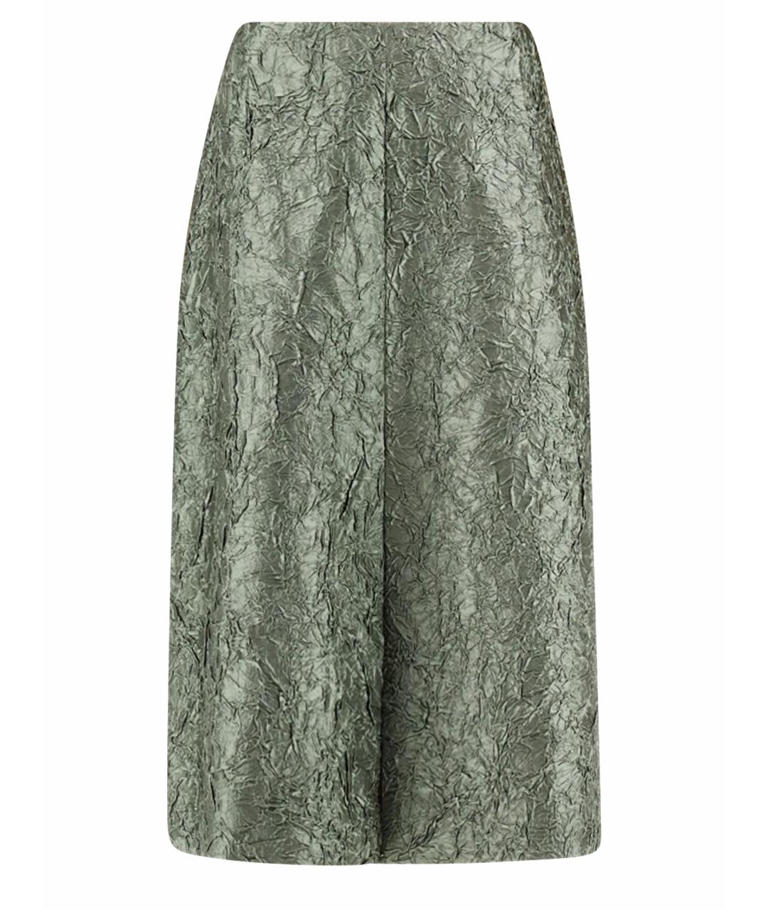DRIES VAN NOTEN Зеленая юбка миди, фото 1