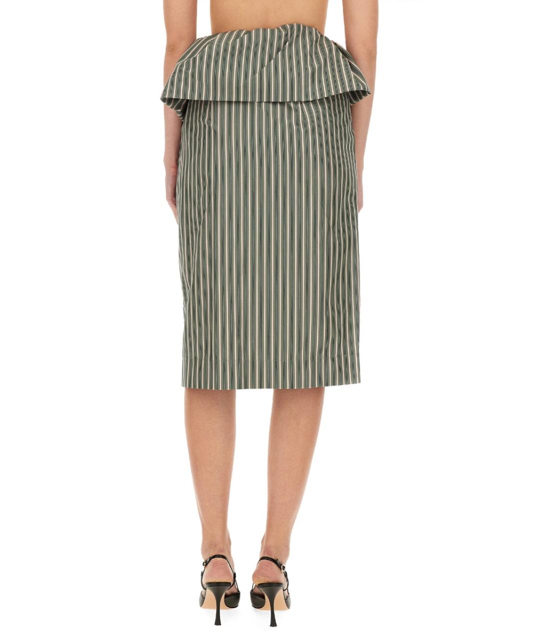 DRIES VAN NOTEN Мульти хлопковая юбка миди, фото 3