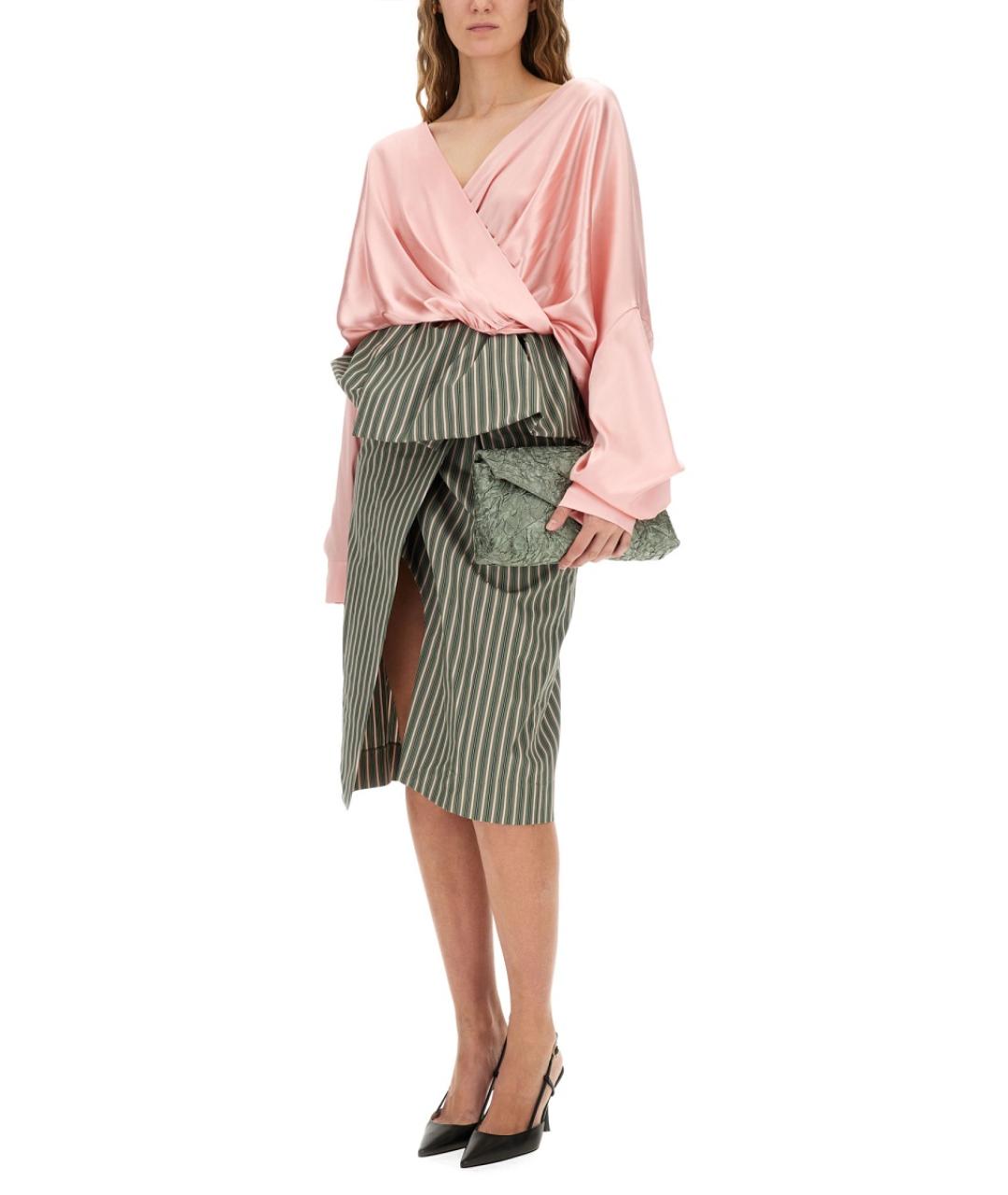 DRIES VAN NOTEN Мульти хлопковая юбка миди, фото 2