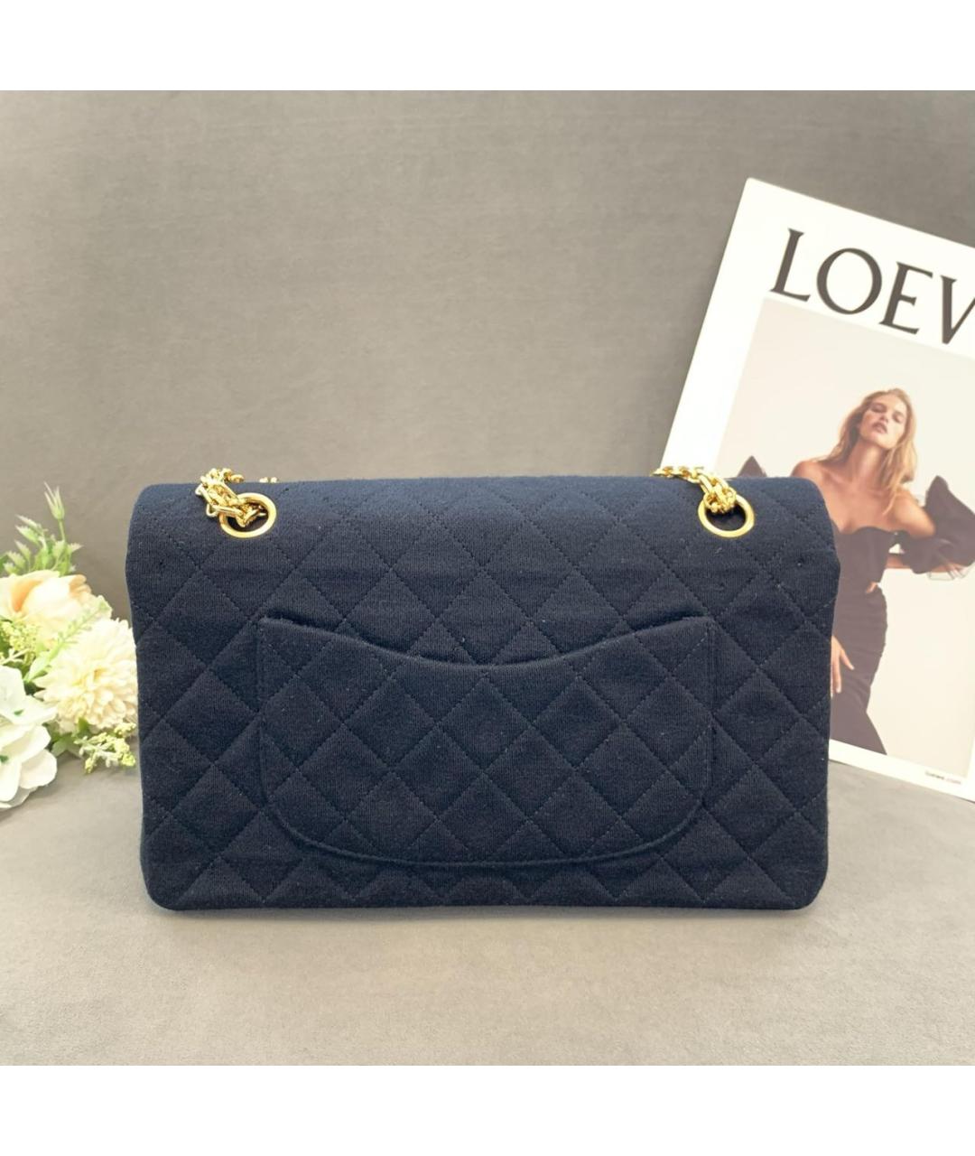 CHANEL Черная тканевая сумка через плечо, фото 2