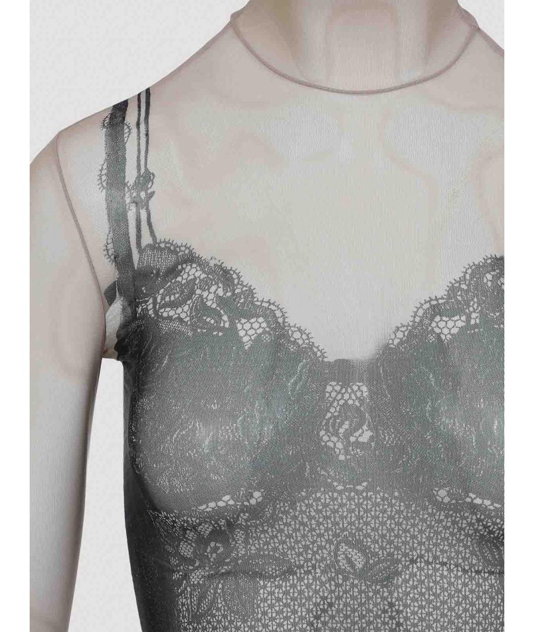 BALENCIAGA Черная полиэстеровая блузы, фото 3