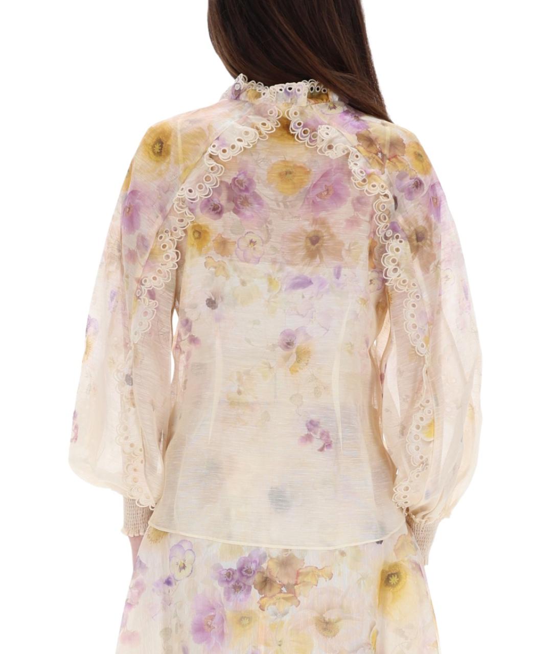 ZIMMERMANN Мульти льняная блузы, фото 4