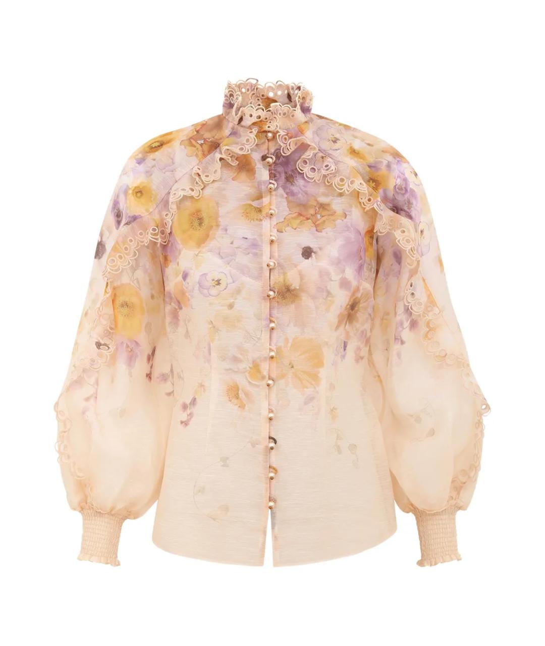 ZIMMERMANN Мульти льняная блузы, фото 1