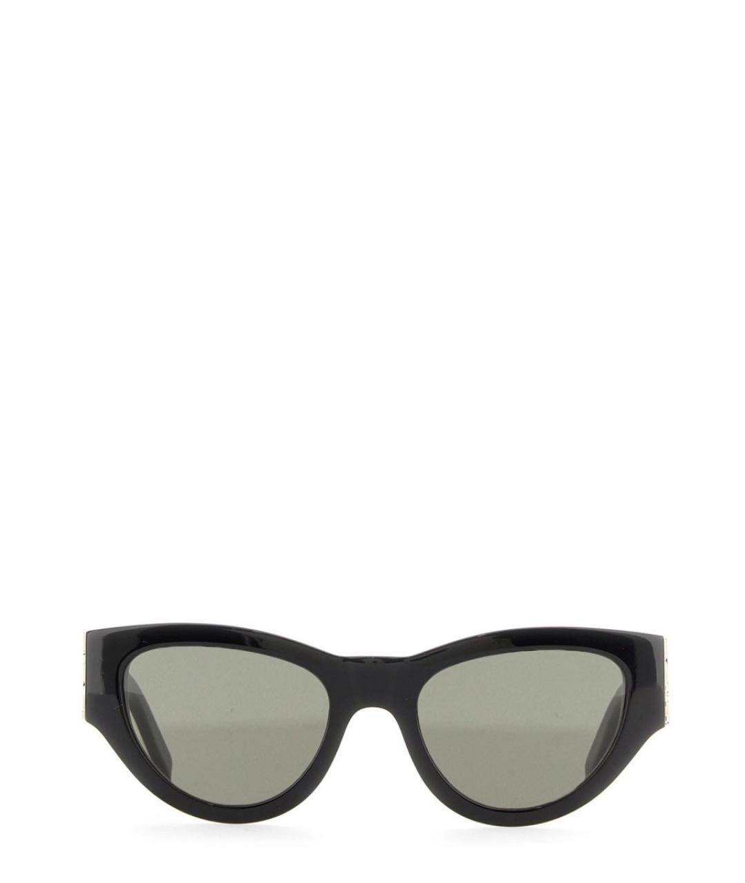 SAINT LAURENT Черные пластиковые солнцезащитные очки, фото 1