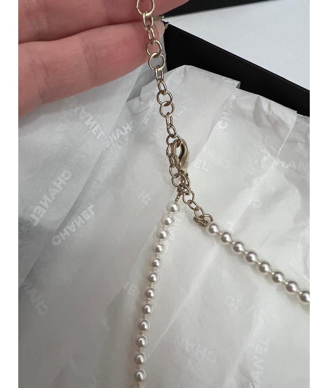 CHANEL Золотой кожаный чокер, фото 3