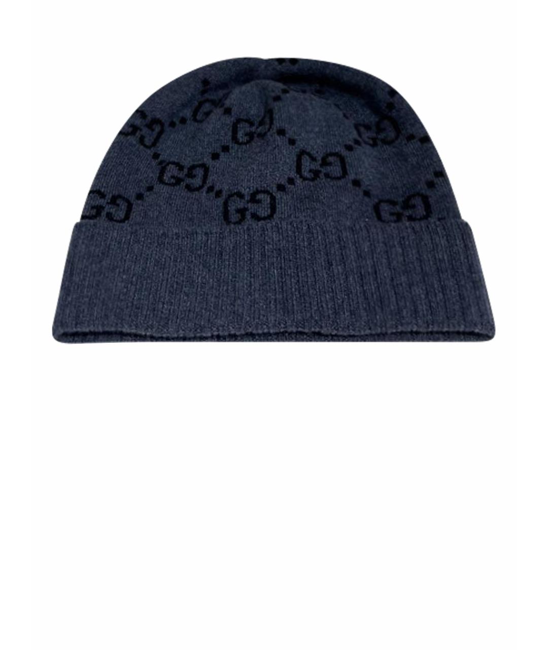GUCCI Темно-синяя шапка, фото 1