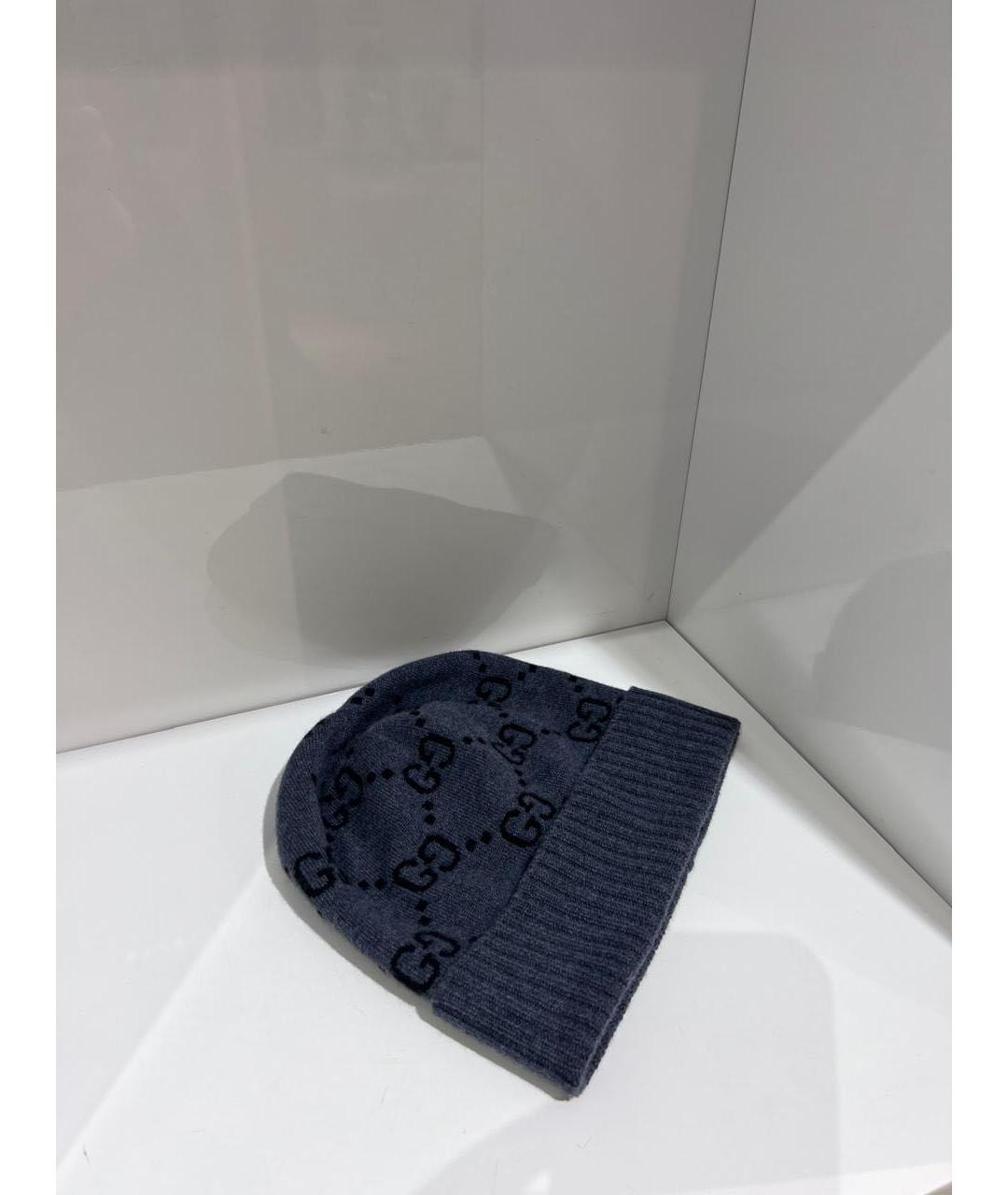 GUCCI Темно-синяя шапка, фото 2