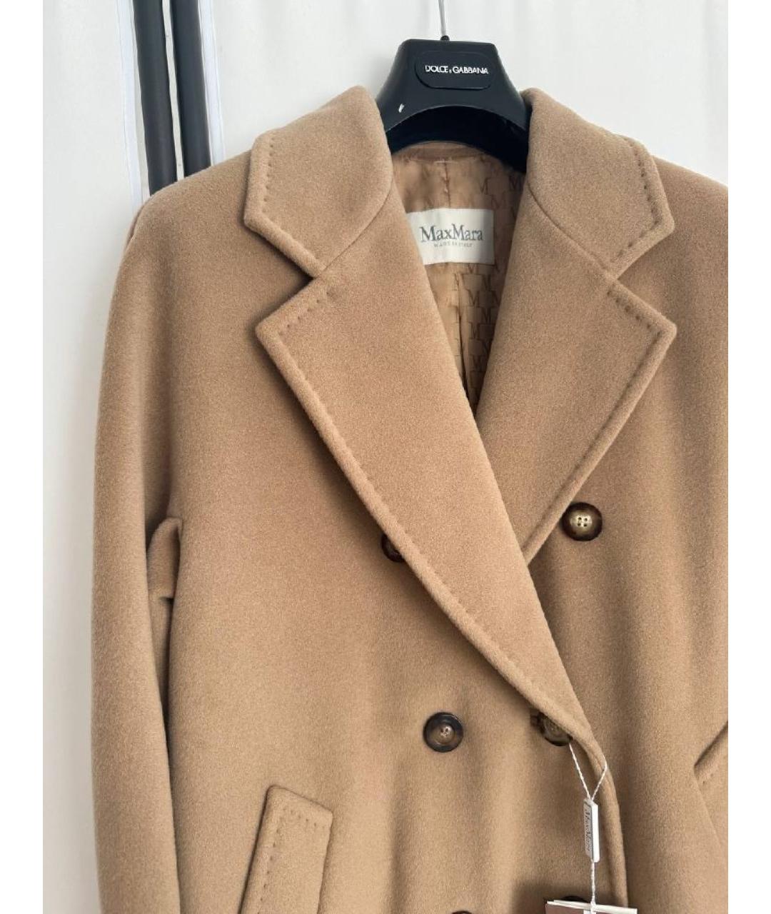 MAX MARA STUDIO Бежевое шерстяное пальто, фото 2
