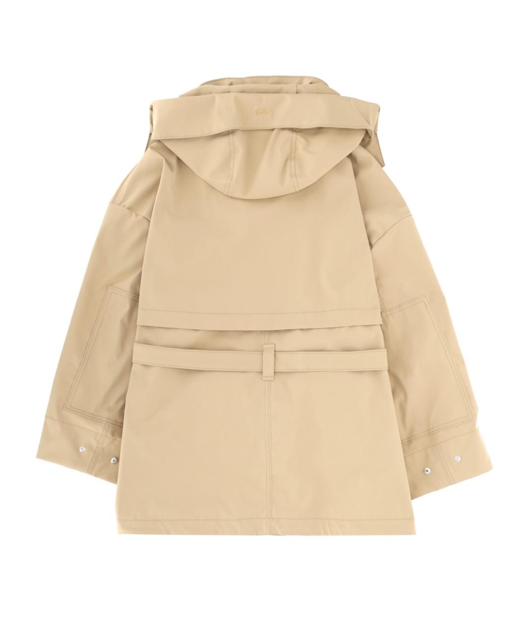 LAMINAR Бежевая полиэстеровая куртка, фото 2