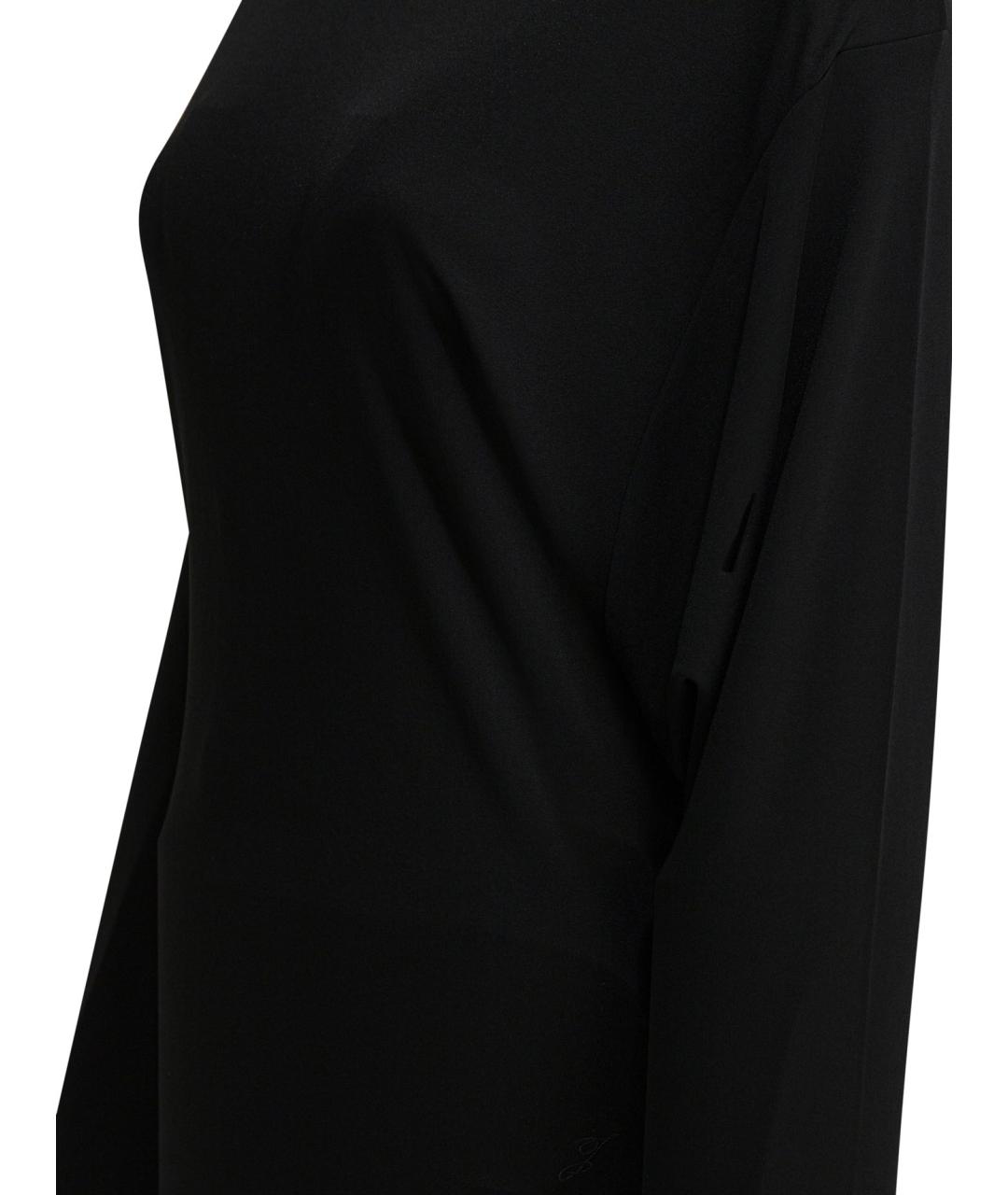 JACQUEMUS Черное вискозное повседневное платье, фото 3