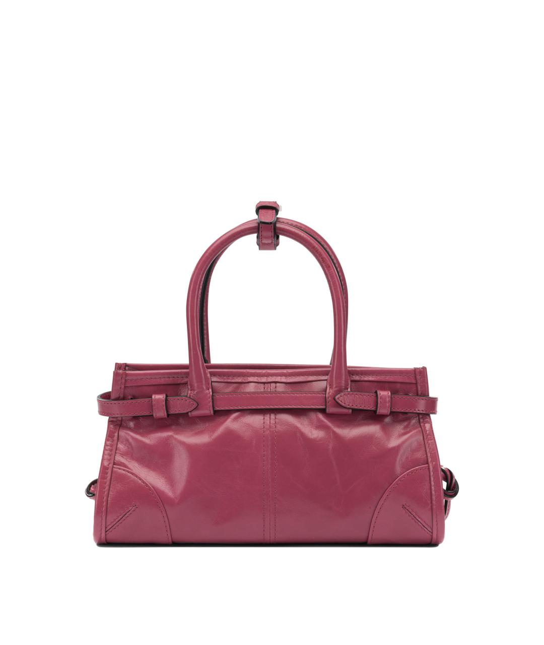 PRADA Красная кожаная сумка с короткими ручками, фото 3