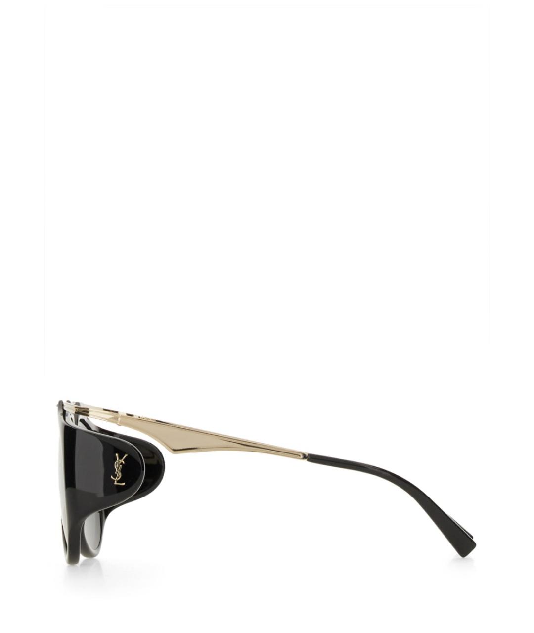 SAINT LAURENT Черные пластиковые солнцезащитные очки, фото 3