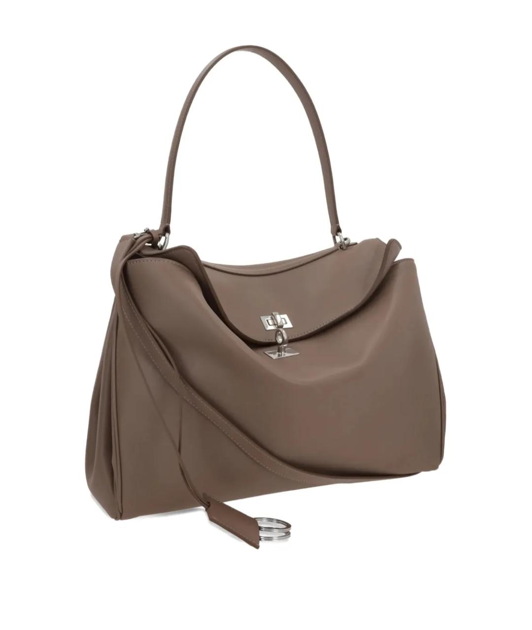 BALENCIAGA Бежевая кожаная сумка тоут, фото 3