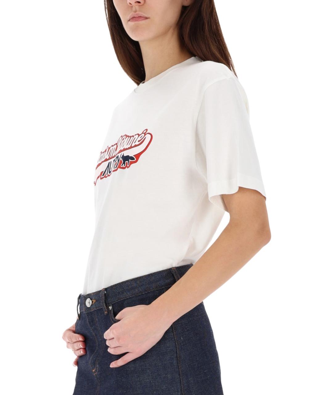 AUTRY Белая хлопковая футболка, фото 5