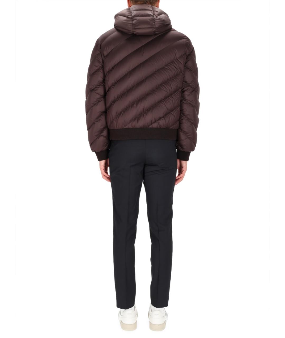 FENDI Коричневая полиамидовая куртка, фото 6