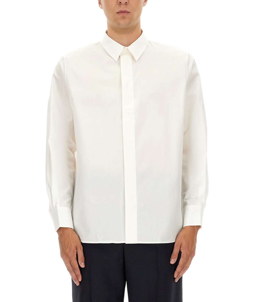 SAINT LAURENT Белая хлопковая классическая рубашка, фото 1