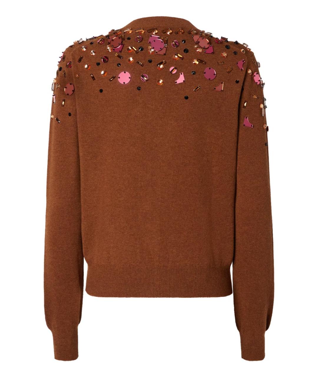 FENDI Коричневый шерстяной кардиган, фото 3