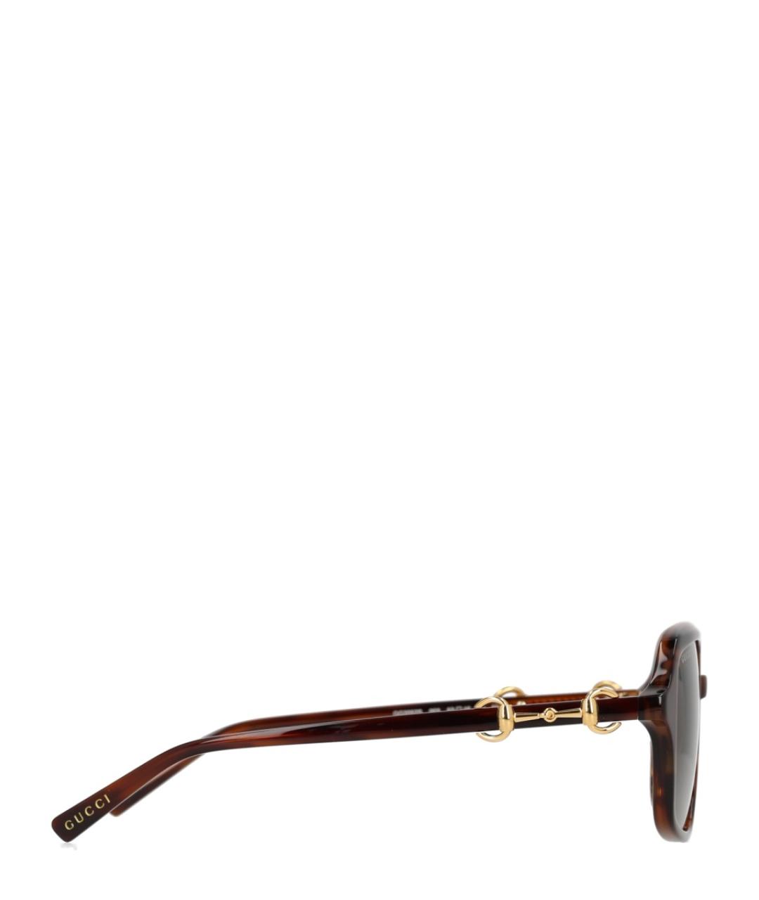 GUCCI Коричневые солнцезащитные очки, фото 3