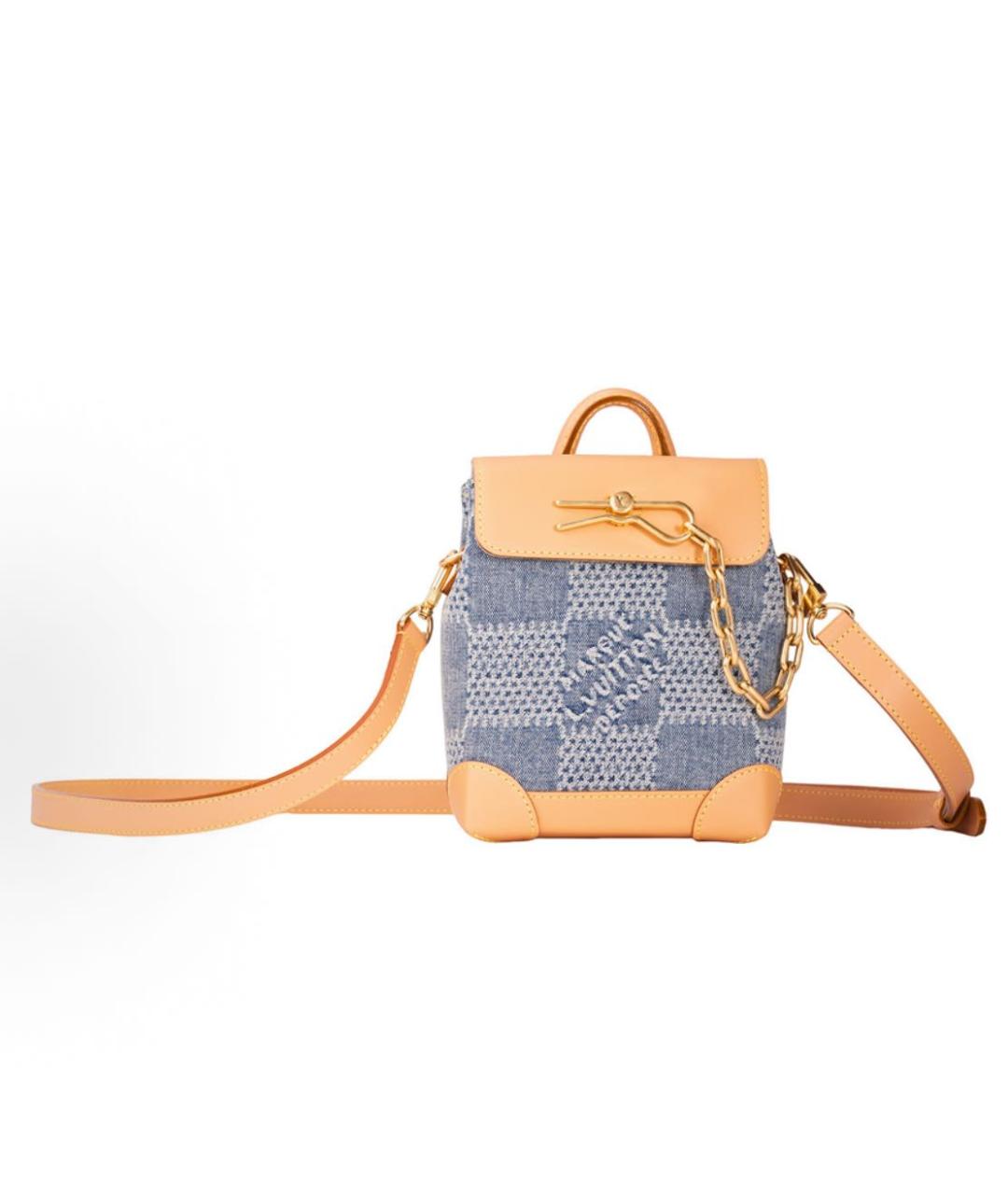 LOUIS VUITTON Синяя сумка с короткими ручками, фото 4