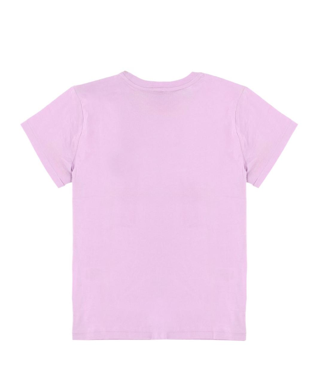 POLO RALPH LAUREN Розовая хлопковая футболка, фото 2