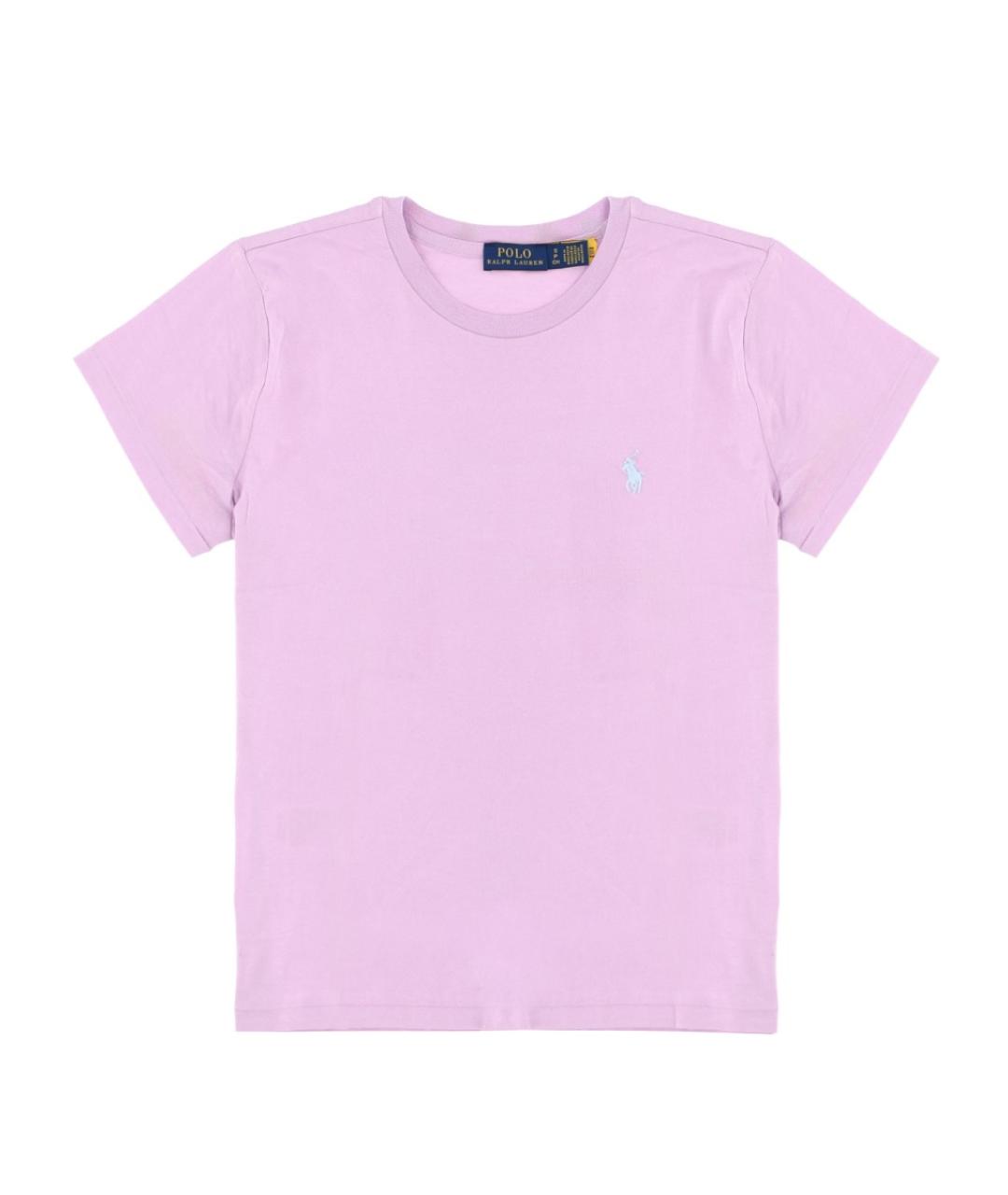 POLO RALPH LAUREN Розовая хлопковая футболка, фото 1
