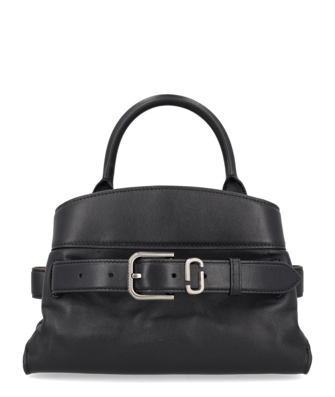 MARC JACOBS Черная кожаная сумка с короткими ручками, фото 1