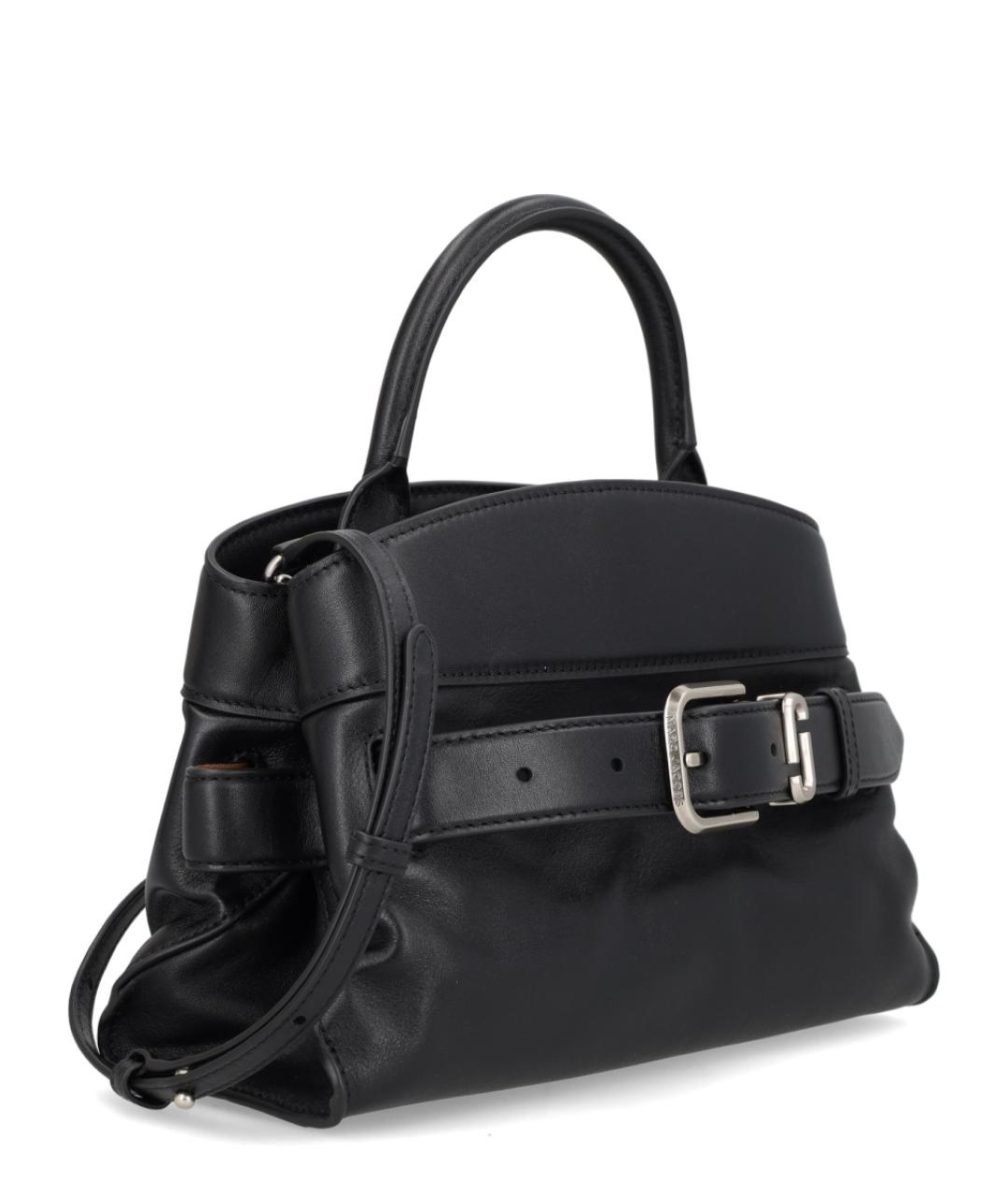 MARC JACOBS Черная кожаная сумка с короткими ручками, фото 2