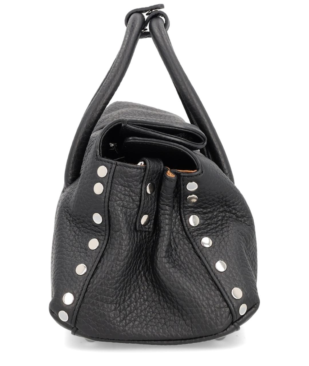 ZANELLATO Черная кожаная сумка через плечо, фото 4