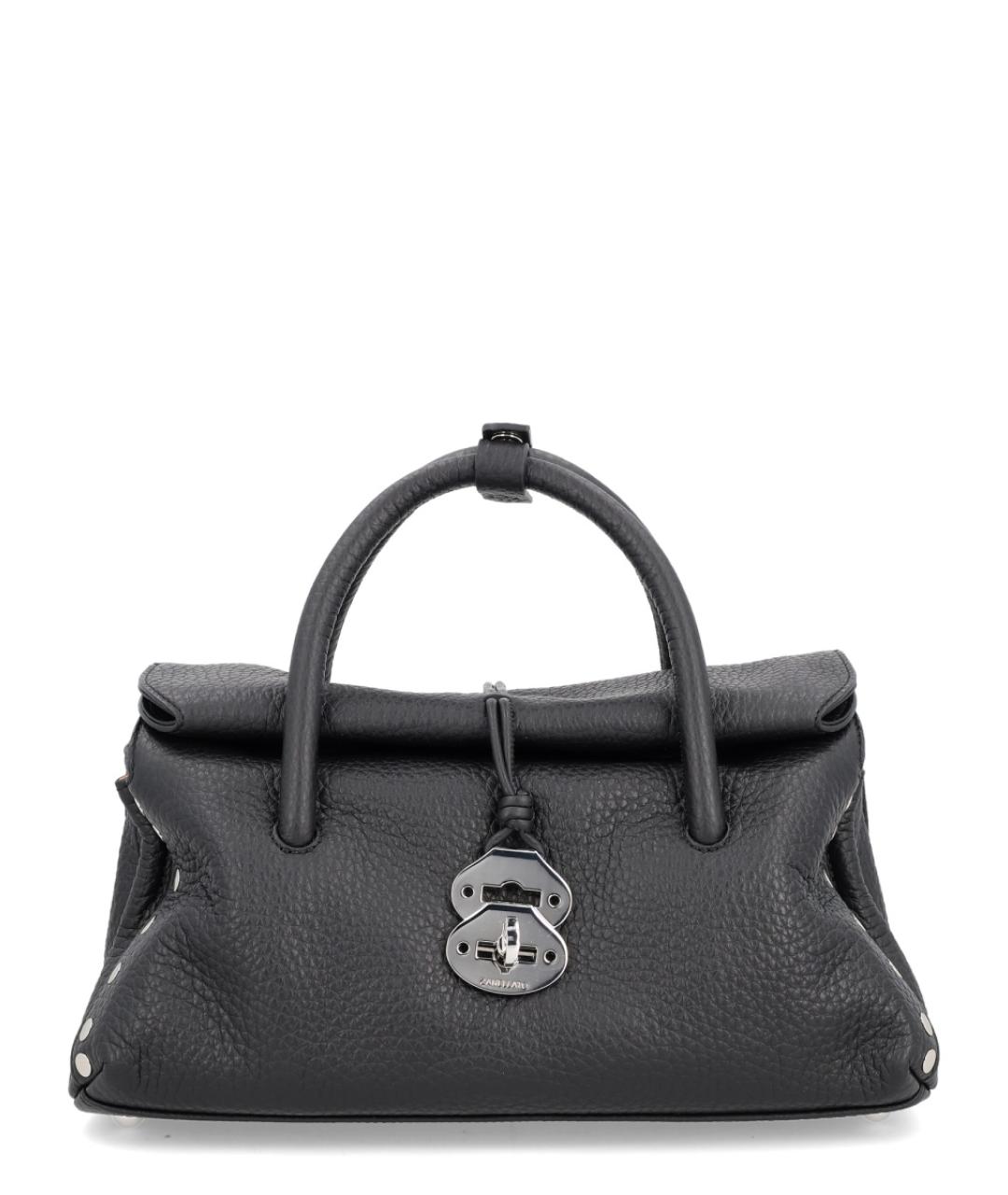 ZANELLATO Черная кожаная сумка через плечо, фото 1