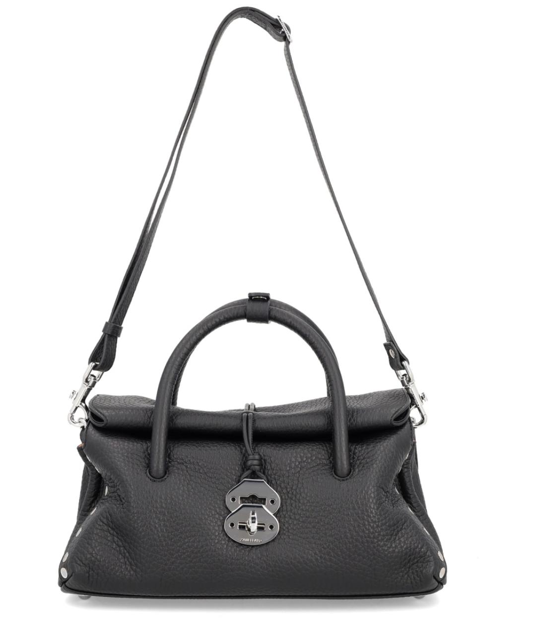 ZANELLATO Черная кожаная сумка через плечо, фото 2