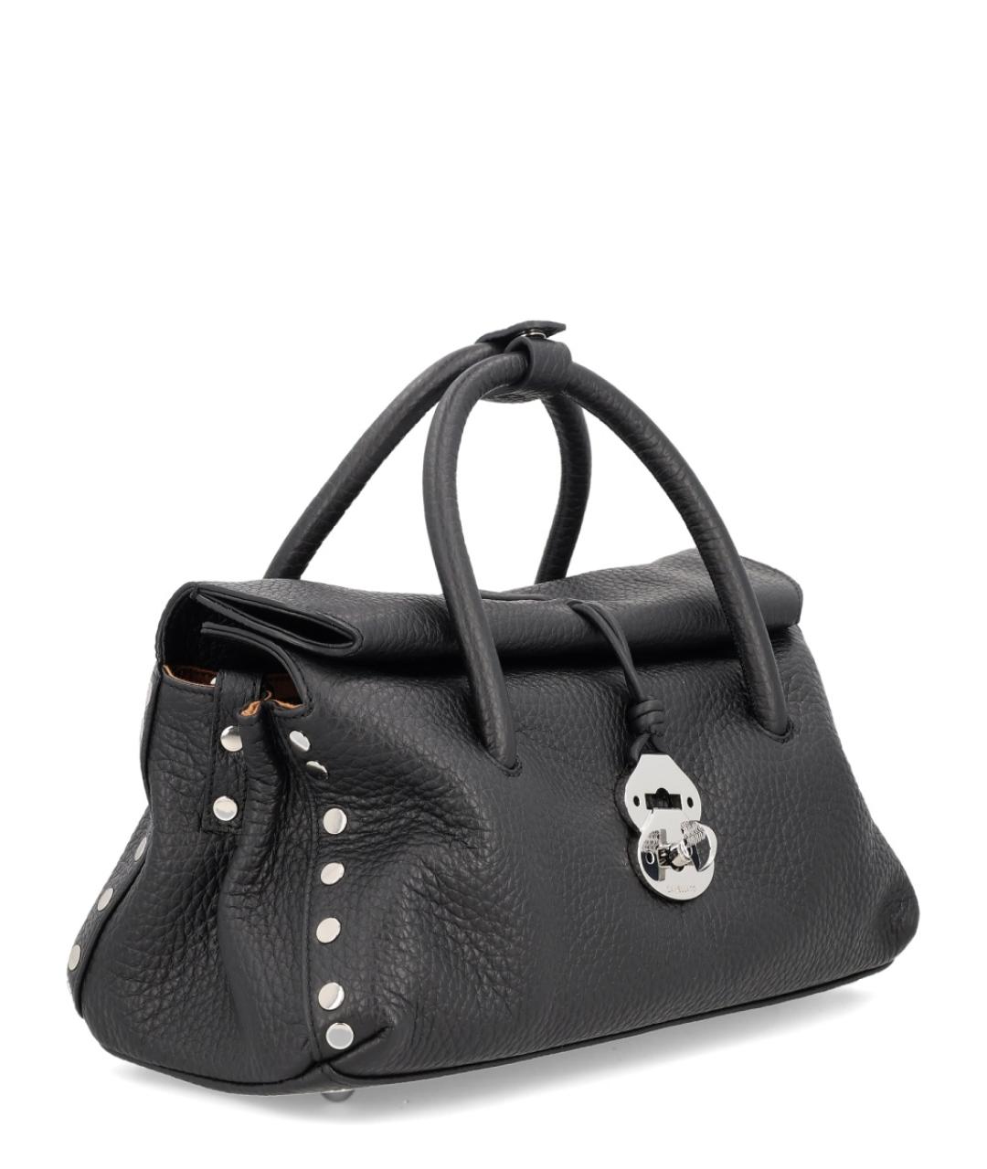 ZANELLATO Черная кожаная сумка через плечо, фото 3