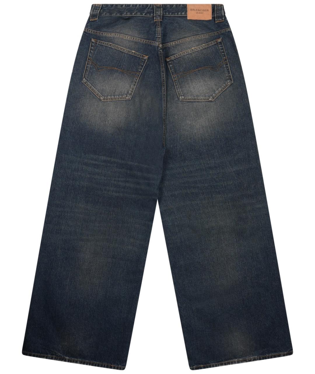 BALENCIAGA Синие хлопковые прямые джинсы, фото 2